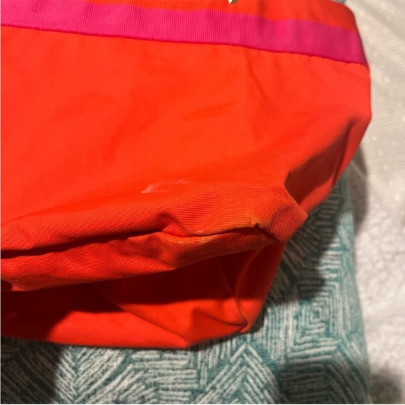 Kate Spade New York Garri Tote Bag maraschino orange red pink pre owned - Picture 3 of 7